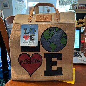 Brighton I Love the Earth Tote, never used